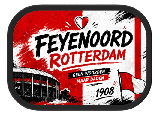 Lunchtrommel rood/wit Feyenoord
