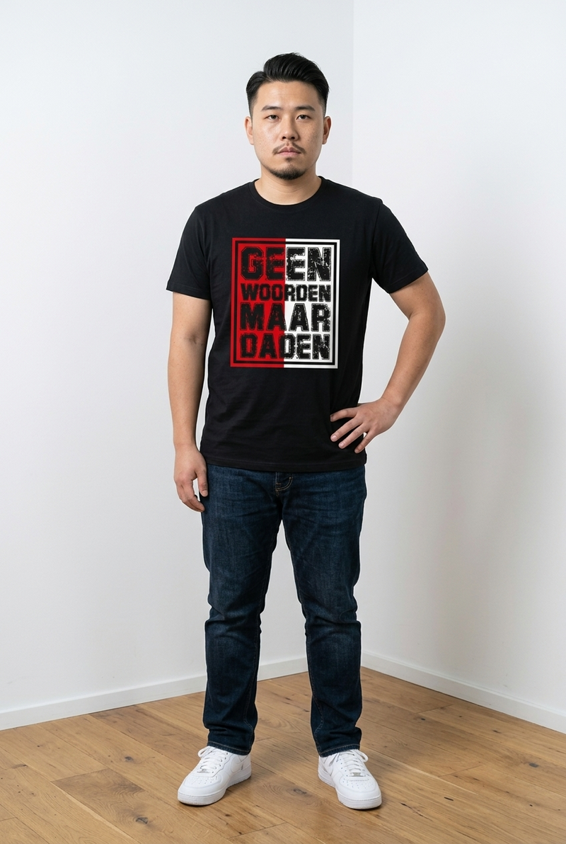 T-shirt GEEN WOORDEN MAAR DADEN