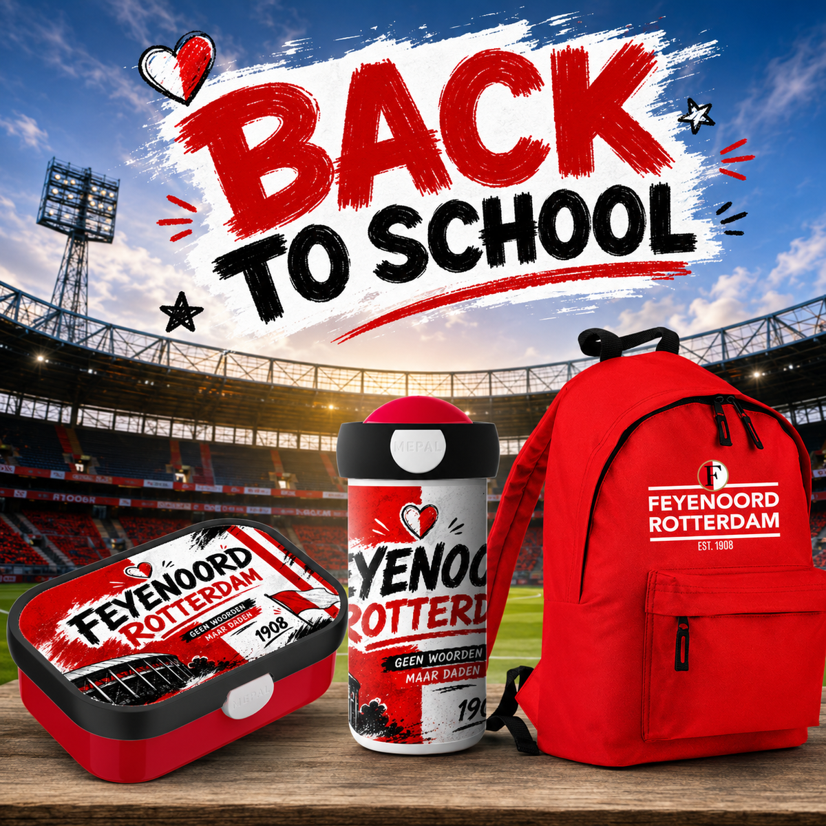 Back To School ROOD/WIT