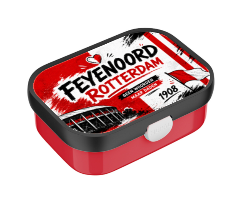 Lunchtrommel rood/wit Feyenoord