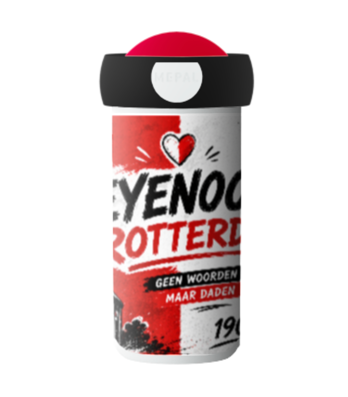 Schoolbeker rood/wit Feyenoord