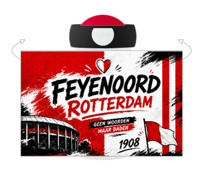 Schoolbeker rood/wit Feyenoord